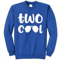 Two Cool 2nd Birthday Gift 2 Year Old Boy Second Bday Tall Sweatshirt