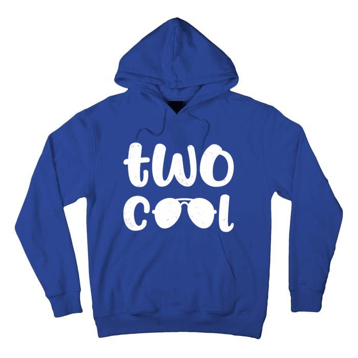 Two Cool 2nd Birthday Gift 2 Year Old Boy Second Bday Tall Hoodie