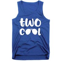 Two Cool 2nd Birthday Gift 2 Year Old Boy Second Bday Tank Top