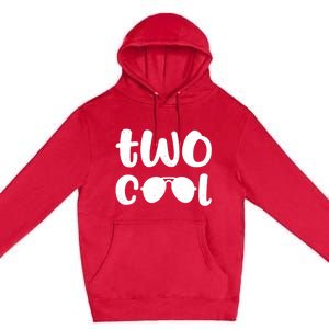 Two Cool 2nd Birthday Gift 2 Year Old Boy Second Bday Premium Pullover Hoodie