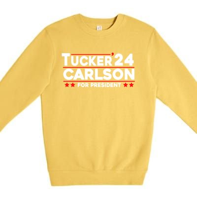 Tucker Carlson 2024 For President Premium Crewneck Sweatshirt