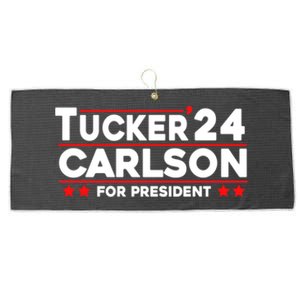 Tucker Carlson 2024 For President Large Microfiber Waffle Golf Towel