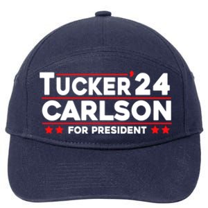 Tucker Carlson 2024 For President 7-Panel Snapback Hat