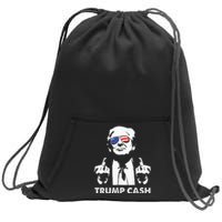 Trump Cash 2024 President Trump Supporter Reelection Sweatshirt Cinch Pack Bag