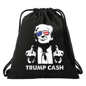 Trump Cash 2024 President Trump Supporter Reelection Drawstring Bag