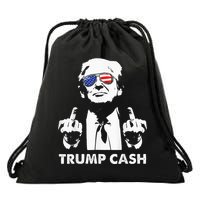 Trump Cash 2024 President Trump Supporter Reelection Drawstring Bag