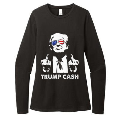 Trump Cash 2024 President Trump Supporter Reelection Womens CVC Long Sleeve Shirt