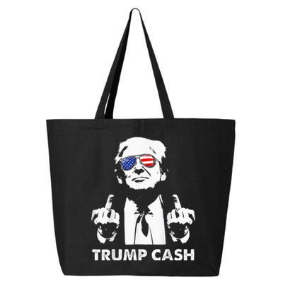 Trump Cash 2024 President Trump Supporter Reelection 25L Jumbo Tote