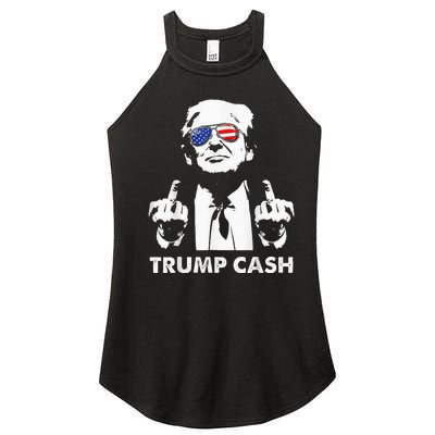 Trump Cash 2024 President Trump Supporter Reelection Women’s Perfect Tri Rocker Tank