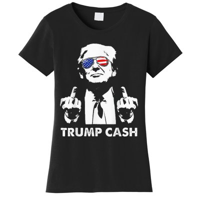 Trump Cash 2024 President Trump Supporter Reelection Women's T-Shirt