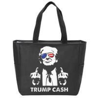 Trump Cash 2024 President Trump Supporter Reelection Zip Tote Bag