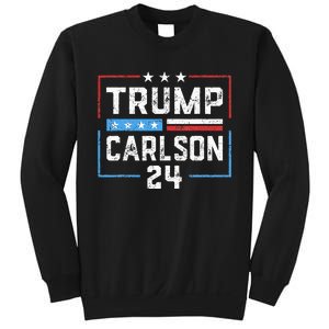 Trump Carlson 2024 President Election Pro America US Flag Sweatshirt