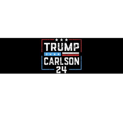 Trump Carlson 2024 President Election Pro America US Flag Bumper Sticker