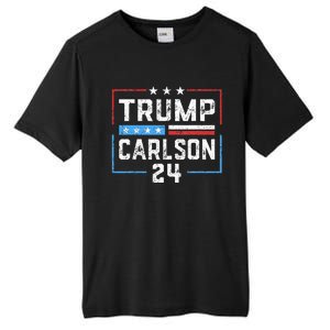 Trump Carlson 2024 President Election Pro America US Flag Tall Fusion ChromaSoft Performance T-Shirt