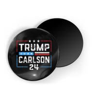 Trump Carlson 2024 President Election Pro America US Flag Magnet