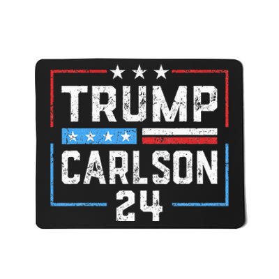 Trump Carlson 2024 President Election Pro America US Flag Mousepad