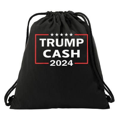 Trump Cash 2024 President Trump Supporter Reelection Drawstring Bag