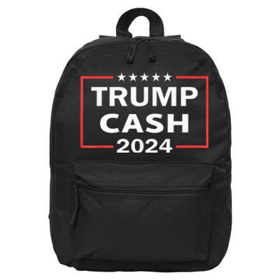 Trump Cash 2024 President Trump Supporter Reelection 16 in Basic Backpack