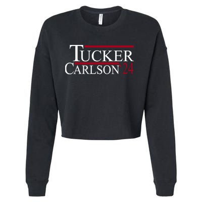 Tucker Carlson 2024 President Elections Political Cropped Pullover Crew