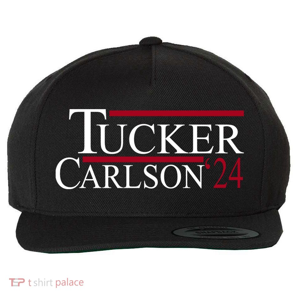Tucker Carlson 2024 President Elections Political Wool Snapback Cap
