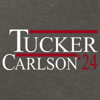 Tucker Carlson 2024 President Elections Political Cotton Canvas Backpack