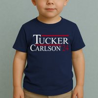 Tucker Carlson 2024 President Elections Political Toddler T-Shirt