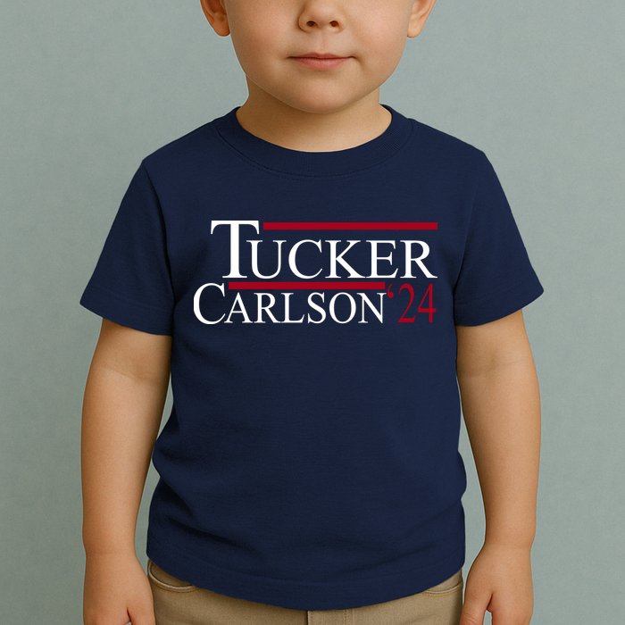 Tucker Carlson 2024 President Elections Political Toddler T-Shirt