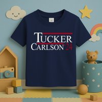 Tucker Carlson 2024 President Elections Political Toddler T-Shirt