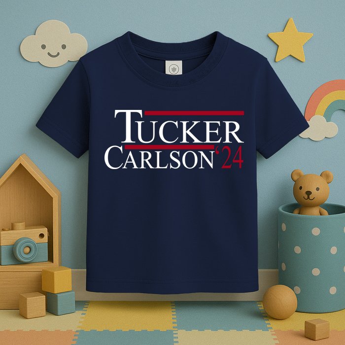 Tucker Carlson 2024 President Elections Political Toddler T-Shirt