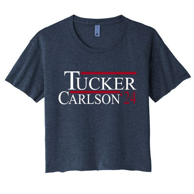 Tucker Carlson 2024 President Elections Political Crop Top
