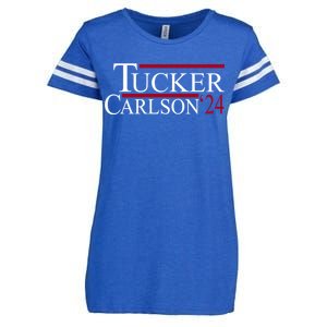 Tucker Carlson 2024 President Elections Political Enza Ladies Jersey Football T-Shirt