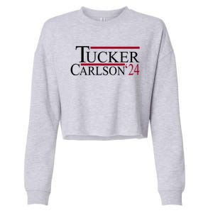 Tucker Carlson 2024 President Elections Political Cropped Pullover Crew