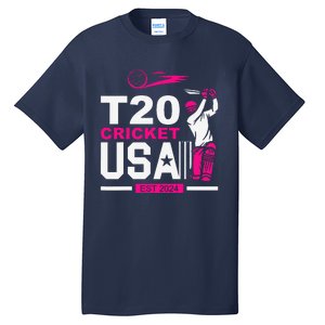 T20 Cricket 2024 Usa Cricket Fans Tall T-Shirt