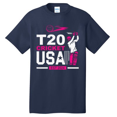 T20 Cricket 2024 Usa Cricket Fans Tall T-Shirt