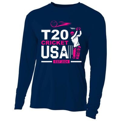 T20 Cricket 2024 Usa Cricket Fans Cooling Performance Long Sleeve Crew