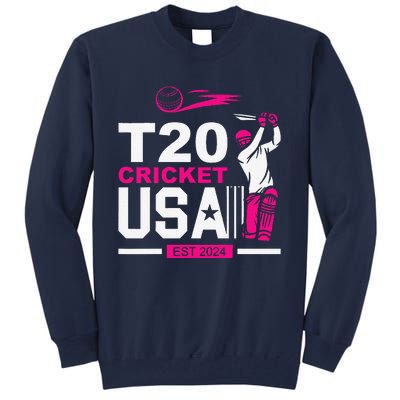 T20 Cricket 2024 Usa Cricket Fans Tall Sweatshirt