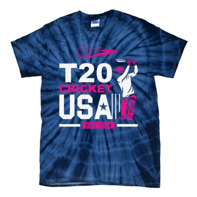 T20 Cricket 2024 Usa Cricket Fans Tie-Dye T-Shirt