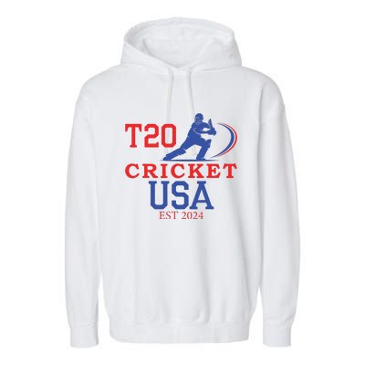 T20 Cricket 2024 Usa Garment-Dyed Fleece Hoodie