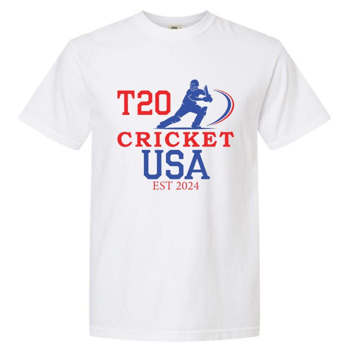 T20 Cricket 2024 Usa Garment-Dyed Heavyweight T-Shirt