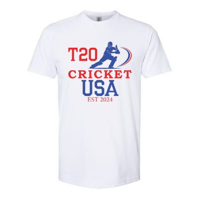 T20 Cricket 2024 Usa Softstyle CVC T-Shirt