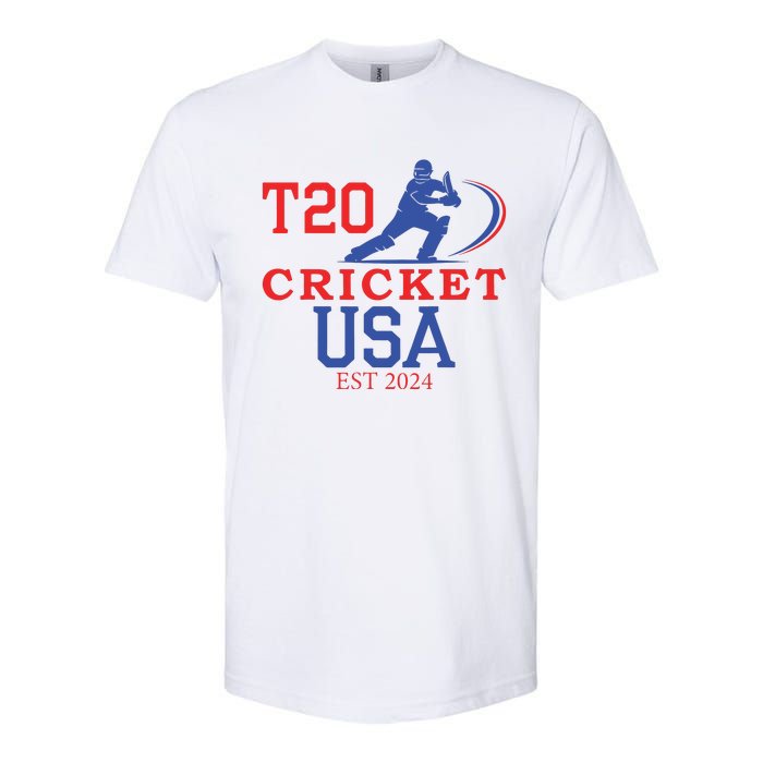 T20 Cricket 2024 Usa Softstyle CVC T-Shirt