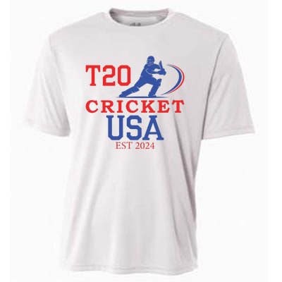 T20 Cricket 2024 Usa Cooling Performance Crew T-Shirt