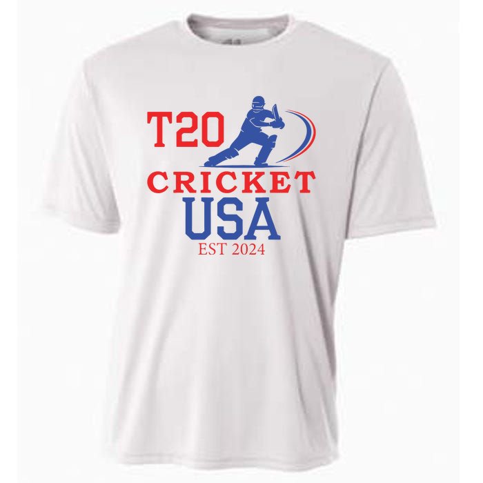 T20 Cricket 2024 Usa Cooling Performance Crew T-Shirt