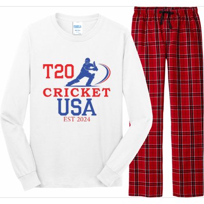 T20 Cricket 2024 Usa Long Sleeve Pajama Set