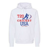 T20 Cricket 2024 Usa Premium Hoodie