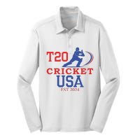 T20 Cricket 2024 Usa Silk Touch Performance Long Sleeve Polo