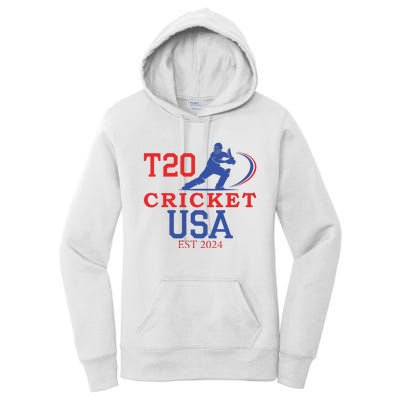 T20 Cricket 2024 Usa Women's Pullover Hoodie