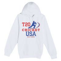 T20 Cricket 2024 Usa Premium Pullover Hoodie