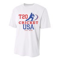 T20 Cricket 2024 Usa Performance Sprint T-Shirt