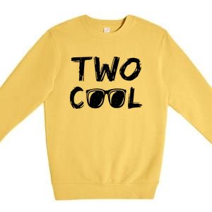 Two Cool 2 Year Old Birthday Premium Crewneck Sweatshirt